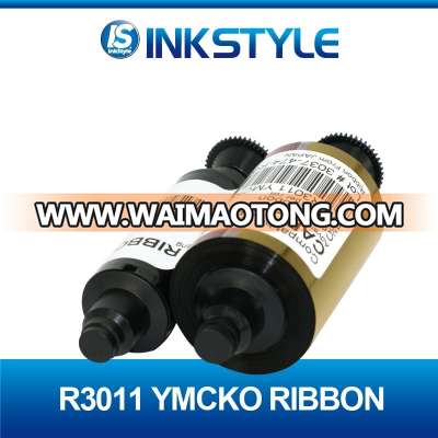 Hot sale compatible ribbon for Evolis R3011 YMCKO ,200 prints