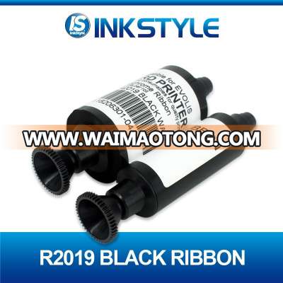 Monochrome black for Evolis R2019 wax ribbon