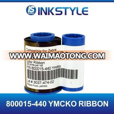 Compatible Ribbon for Zebra 800015-440 YMCKO P330i P420i Id card printer ribbon